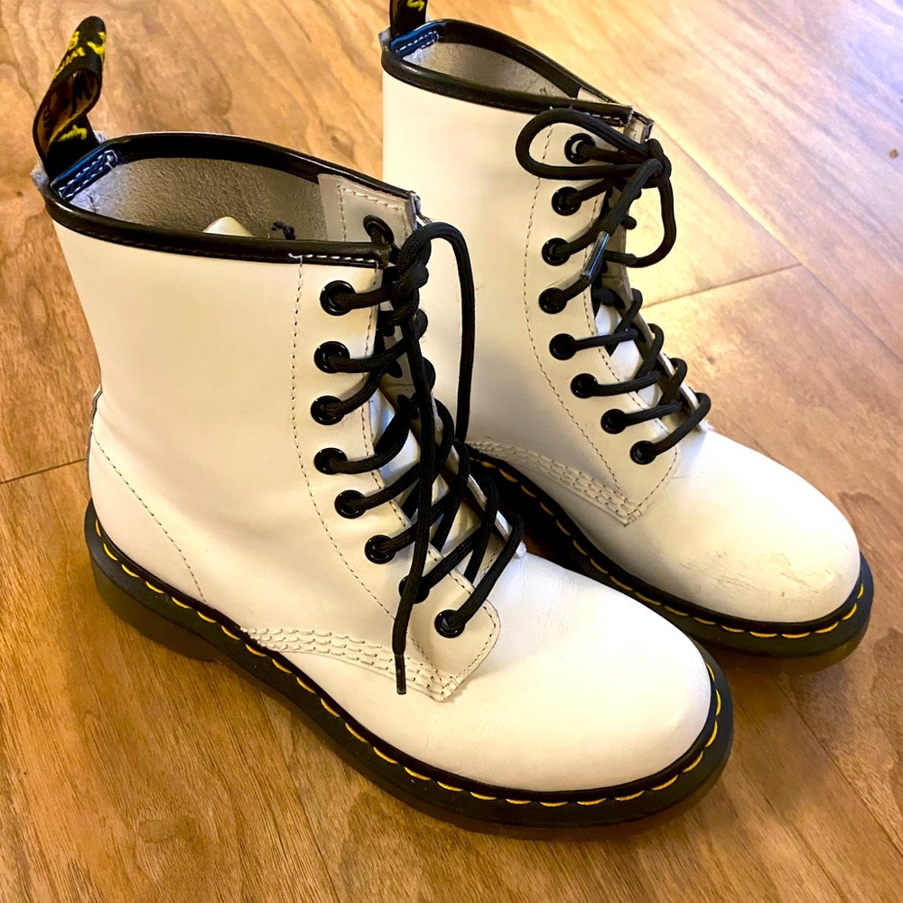 White Dc Martins size 6.5